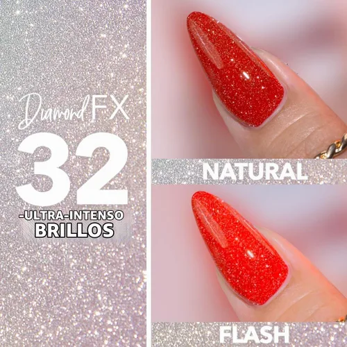 Vista 5 de KIARA SKY Esmalte de uñas Gel Polish DiamondFX con purpurina reflectante y efecto de polvo de diamante brillante, 0.5 fl oz, Beets It (morado)