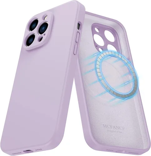 Vista 21 de Funda de silicona con soporte para iPhone 17 Pro [compatible con MagSafe] [Protección completa de la cámara] (6.3 pulgadas 2025), fundas de teléfono