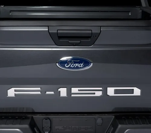 Vista 6 de Kit de letras para puerta trasera Ford F-150 de Putco - Acero inoxidable - Compatible con Ford F150 2021-2025