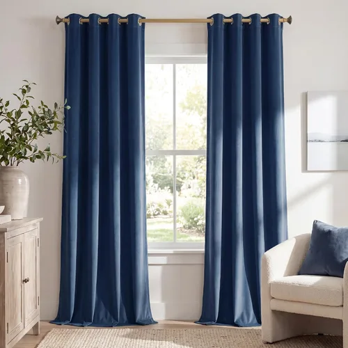 Vista 40 de StangH Cortinas de terciopelo gris de 84 pulgadas para oscurecer la habitación, con aislamiento térmico, cortinas gruesas y pesadas para sala