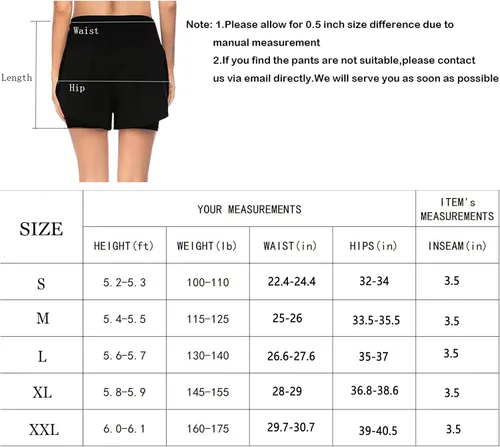 Vista 5 de Tremaker Pantalones cortos de entrenamiento 2 en 1 para mujer, cintura alta, gimnasio, yoga, trotar, atléticos con bolsillos