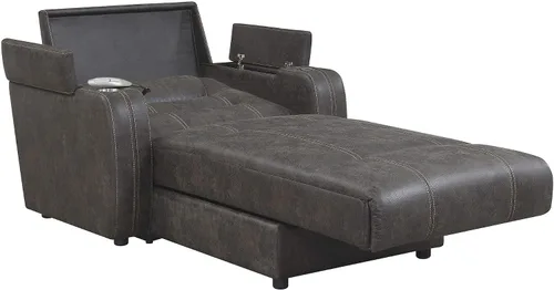Vista 9 de Sunset Trading Tumbona eléctrica, cama individual XL, gris carbón
