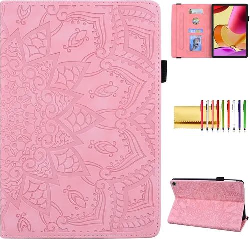 Vista 15 de Funda para tablet Amazon Fire Max 11 (13ª generación, 2023), funda protectora de piel sintética, delgada, ligera, triple soporte, magnética, rígida