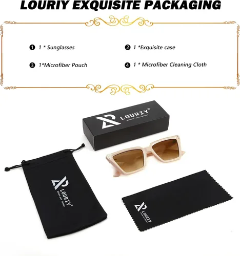 Vista 6 de Gafas de sol cuadradas retro de ojo de gato para mujer, grandes, modernas, retro, marco rectangular grueso clásico