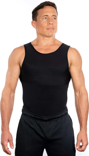 Vista 2 de Esteem Apparel Nueva camiseta de compresión para hombre que adelgaza la ropa interior del cuerpo