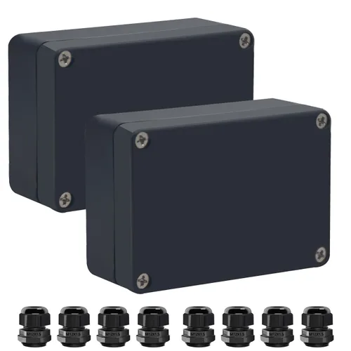 Vista 27 de Caja de conexiones Caja de conexiones IP65 impermeable de plástico ABS para proyectos eléctricos Caja de conexiones de alimentación Cajas