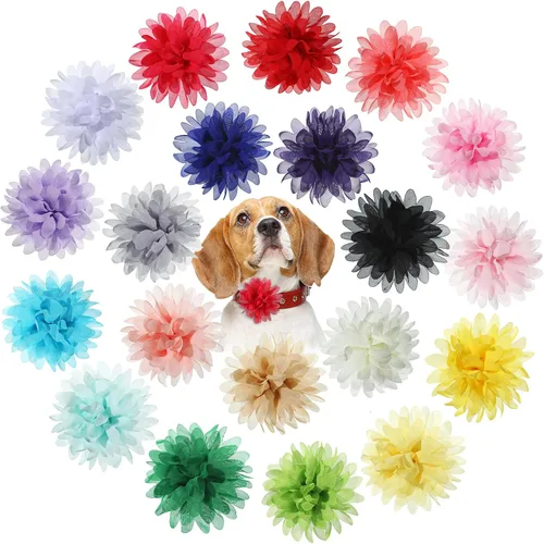 Vista 8 de WILLBOND 20 piezas de collar de perro de 3.1 pulgadas con lazo multicolor para mascotas, accesorios para cachorros, gatos, perros, mascotas
