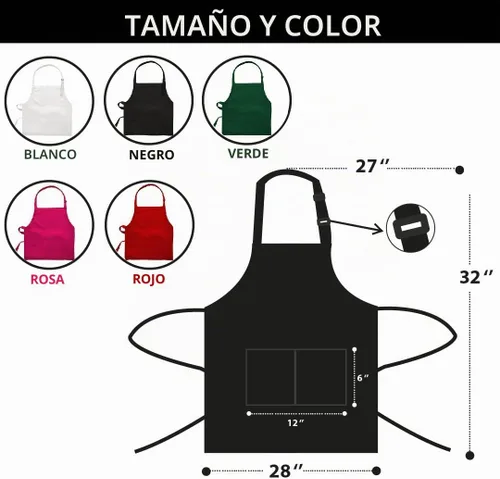 Vista 6 de Delantales personalizados para parrilla para hombres, regalos para hombre para el día del padre, delantales de chef a la parrilla de barbacoa
