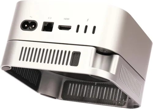 Vista 6 de Soporte vertical ajustable para Mac mini de aluminio, soporte de escritorio para laptop - Ajuste universal para Mac Mini 2005-2023, compatible
