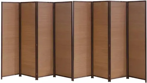 Vista 13 de 3 4 5 6 7 8 Panels Room Separator Freestanding Wall Divider for Office/Bedroom/Hotel, Foldable Room Divider Partition Privacy Screen, Wood