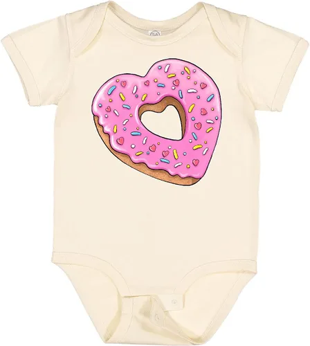 Vista 10 de inktastic Body de bebé con forma de corazón con glaseado rosa y chispas