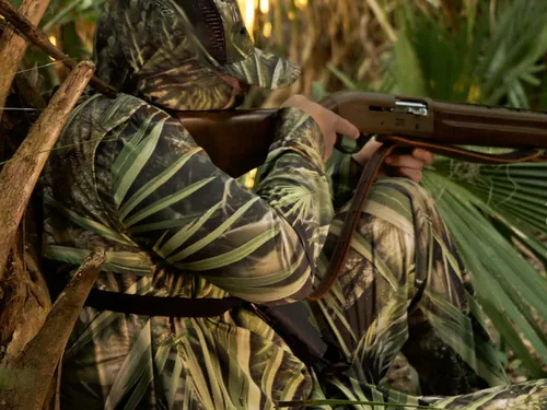Vista 4 de FL Camo Glades - Camisa ligera de manga larga con capucha