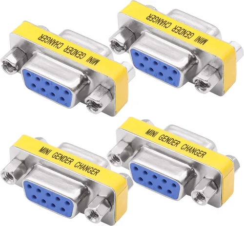 Vista 9 de DB9 cambiador de género conector sin soldadura macho a hembra adaptador Sin soldadura, Mini RS232 D-SUB 9 Pin Serial Cable Acoplador