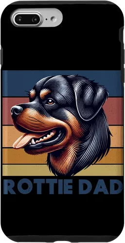 Vista 12 de Rottweiler Dad Rottie Father Dog Parent Father's Day Retro Case for iPhone 16