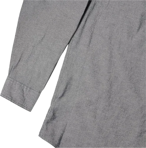 Vista 2 de Wrangler Authentics Camisa clásica tejida de manga larga para hombre, Gris