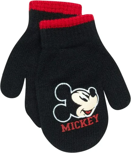Vista 5 de Disney Conjunto de sombrero de invierno de Mickey Mouse y 2 pares de guantes o guantes edad 2-7