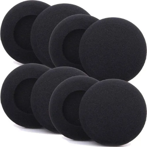 Vista 2 de Almohadillas de espuma de repuesto de 2.362 in/2.4 pulgadas desechables para auriculares, fundas de esponja, 5 pares