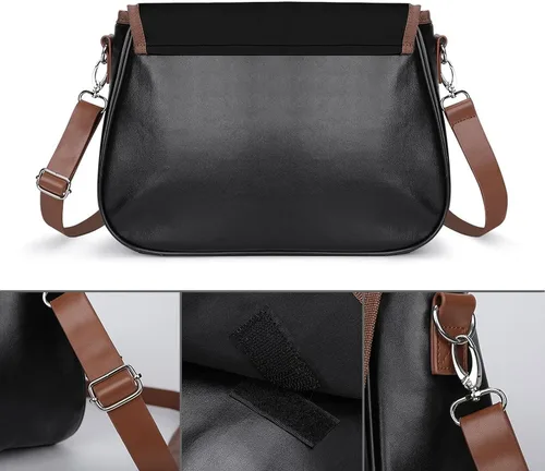 Vista 3 de Fuck You and Die - Bolso bandolera de poliuretano para mujer