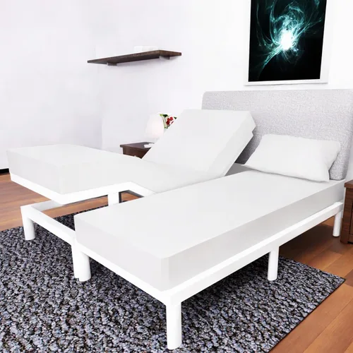 Vista 28 de Juego de sábanas Split King con 2 sábanas bajeras individuales XL, ropa de cama de 5 piezas, sin arrugas, resistente a la decoloración, microfibra