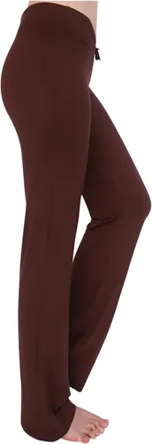 Vista 2 de Pantalones de yoga para mujer, pantalones largos de pierna ancha, pantalones casuales de entrenamiento de cintura alta, pantalones deportivos