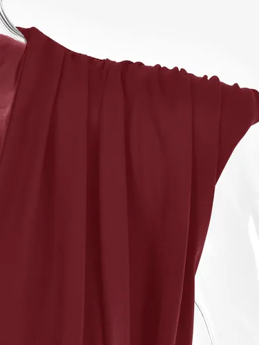 Vista 85 de LYANER Leotardo sin mangas fruncido con cuello en V para mujer
