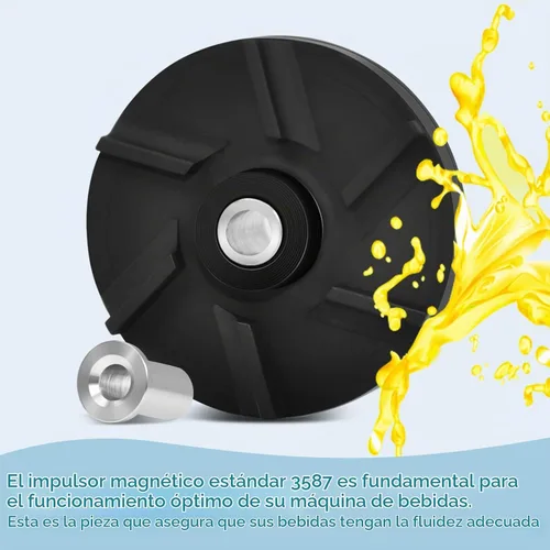 Vista 3 de Impulsor magnético estándar 3587, carcasa de rodamiento estándar 3220 Mcx, compatible con máquinas de bebidas Grindmaster Crathco