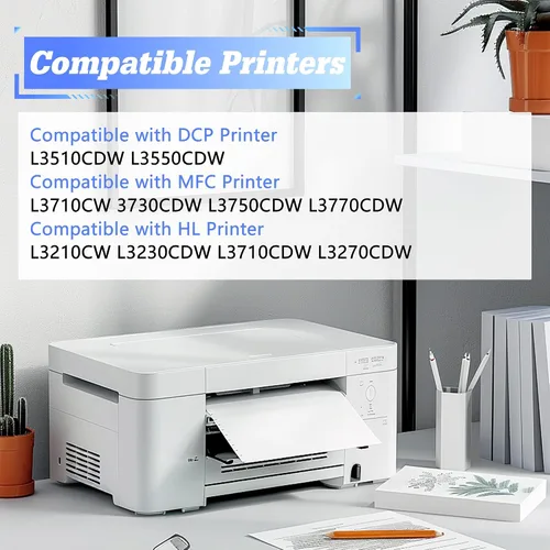 Vista 2 de Unidad de tambor de repuesto compatible DR223CL para Brother DR223 para TN223 Drum TN227 Toner MFC-L3770CDW HL-L3210CW HL-L3230CDW HL-L3270CDW