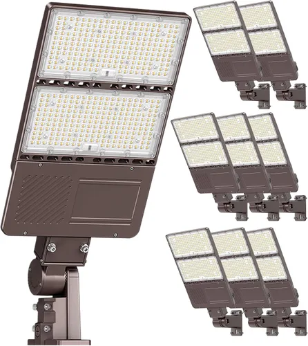 Vista 17 de Luz LED para estacionamiento con certificación UL, 150 W, 120 W, 90 W, ajustable, con fotocélula de 22500 lm, caja de zapatos, luces de inundación