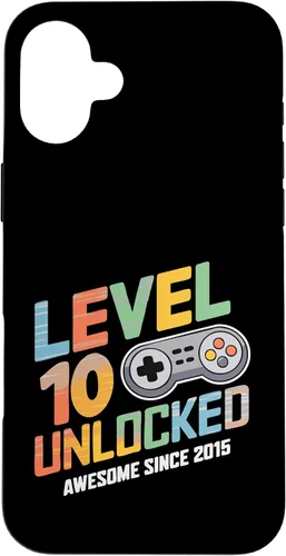 Vista 22 de iPhone 16 10 Unlocked Gamer 10th Birthday 2015 2025 gaming video ten Case