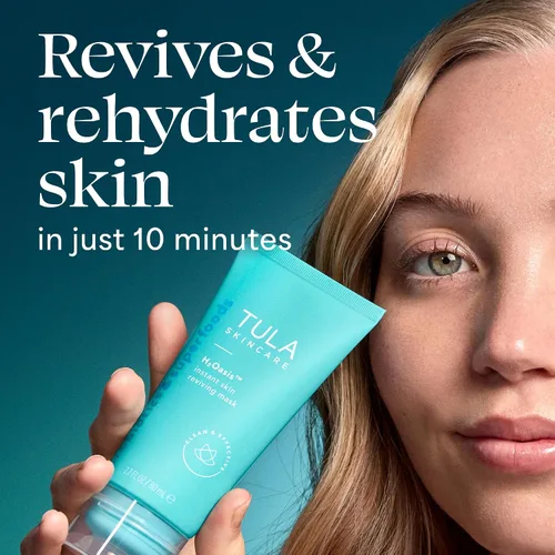Vista 2 de TULA Skin Care H2Oasis - Mascarilla instantánea para revitalizar la piel, mascarilla hidratante, rellena y energiza la piel deshidratada cansada