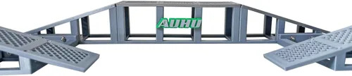 Vista 3 de Puente de modelo de obstáculo de desafío de suspensión de rueda con baches para camión de orugas RC escala 1/18 1/24