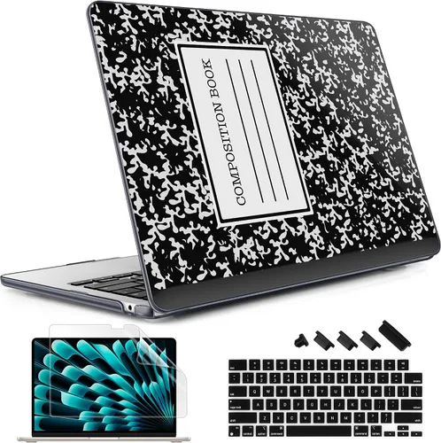 Vista 18 de May Chen Funda rígida de plástico para MacBook Air de 13.6 pulgadas 2026 2025 2024-2022 M5 A3449 M4 A3240 M3 A3113 M2 A2681, carcasa rígida