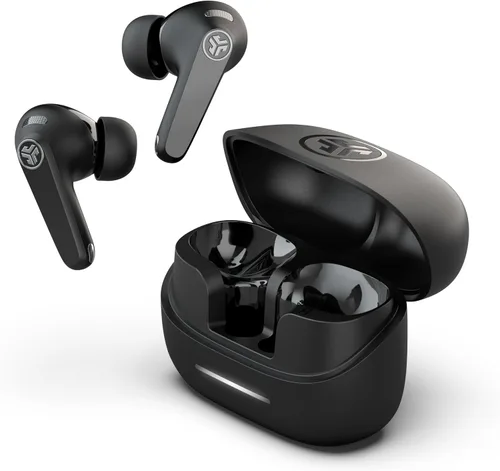 Vista 2 de JLab, JBuds Pods ANC, auriculares inalámbricos verdaderos, cancelación activa de ruido, multipunto Bluetooth, color malva