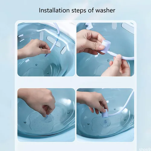 Vista 6 de Sitz Bath Flusher Bidet Flusher Hand Sprayer Adecuado para lavabo, bañera, mujeres embarazadas, hemorroides posparto