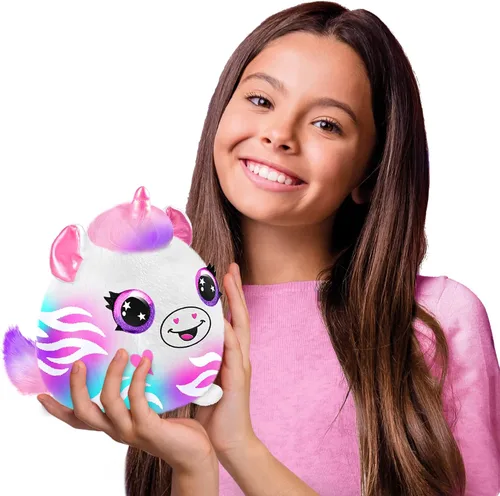 Vista 6 de Canal Toys Personaliza el unicornio de peluche esponjoso mediano con aerógrafo. Decora, lava, repite. Personaliza tu propia felpa de arte en aerosol