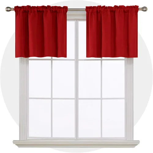Vista 156 de Deconovo Cortinas opacas, aislamiento térmico, dobladillo para barra, reducción de ruido, certificado Oeko-TEX, cortinas de oscurecimiento