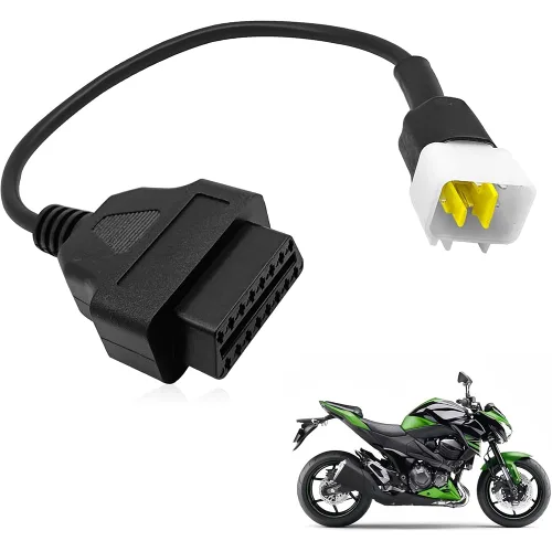Vista 4 de AntiBreak Delphi Benelli 6pin 6pin Adaptador de motocicleta Motorrad Motor OBD2 conector compatible con Benelli OBD Obd2 escáner diagnóstico