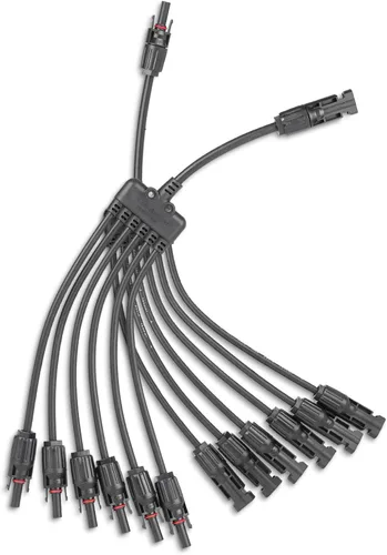 Vista 12 de Conector de panel solar de 2 a 1 2 vías, divisor de panel solar de 1000 V FMM+MFF rama en Y, conectores paralelos para conexión paralela entre 2 a 1