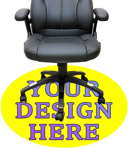 Vista 16 de Tapete redondo personalizado para silla de escritorio de oficina, diseño de tu propio logotipo de foto, texto, alfombrillas circulares