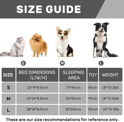 Vista 8 de Hollypet Cama Ortopédica Rectangular para Perros para Perros Pequeños, Camas para Mascotas de Espuma Egg-Crate de Soporte con Cubierta Impermeable