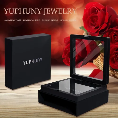 Vista 7 de Aretes colgantes de diamantes de 1 quilate para mujer, chapados en oro de 18 quilates, con circonitas cúbicas y con palanca colgante, joyería