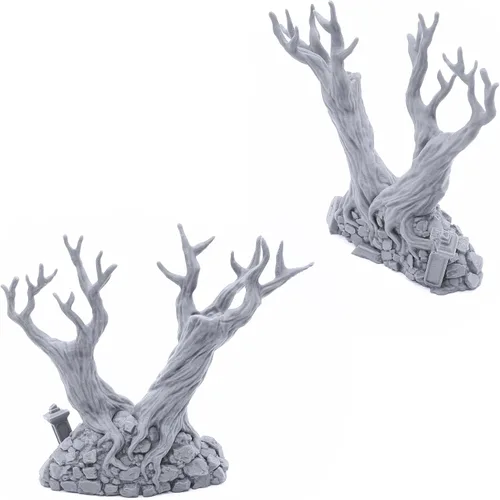 Vista 6 de EnderToys Paredes de cementerio sagrado por escenario imprimible, paisajes RPG de mesa impresos en 3D y terreno de juegos de guerra en miniatura