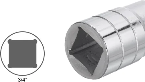 Vista 5 de HARFINGTON 0.748 in 12 puntos Zócalo poco profundo 3/4" Drive estándar métrico CR-V