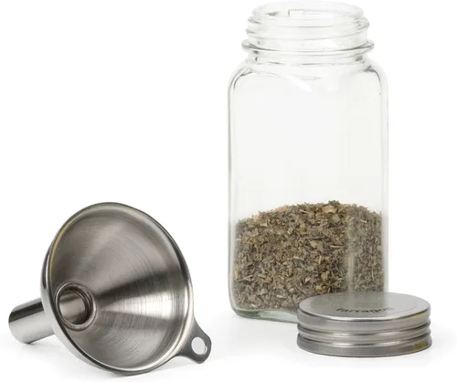 Vista 5 de Embudo de acero inoxidable, para rellenar frascos angostos y botellas, 1 unidad