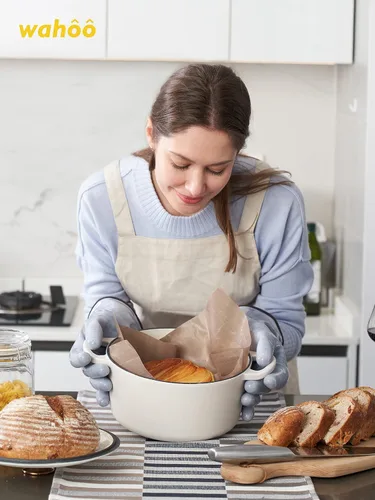 Vista 8 de LANON Protection Wahoo Guantes de silicona líquida para horno ahumador, grado de contacto con alimentos, guantes resistentes al calor para cocinar