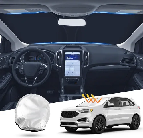 Vista 79 de T TGBROS Parasol para parabrisas para BMW X1 F48 2016 2017 2018 2019 2020 2021 2022 para ventana de automóvil, con bloqueo UV grueso y opaca