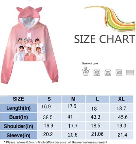 Vista 3 de TluClth Sudaderas con capucha para mujer y niña sudaderas con capucha Hallyu