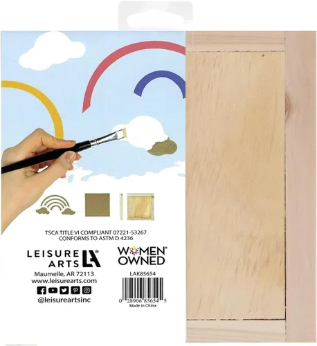Vista 6 de Leisure Arts Caja de sombra de arco iris de 5.5 x 6 pulgadas, kit de 7 piezas, cajas de sombra, caja 3D para principiantes, proyectos de madera