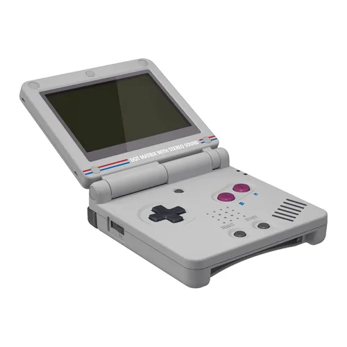 Vista 2 de IPS Ready Upgraded eXtremeRate Classic 1989 GB DMG-01 Style Custom Replacement Housing Shell for Gameboy Advance SP GBA SP – Compatible with Both