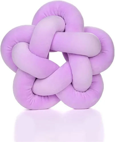 Vista 14 de chislim Bolas de almohada, almohada redonda con nudo hecho a mano, almohadas redondas de felpa decorativas para el hogar, para sofá, dormitorio